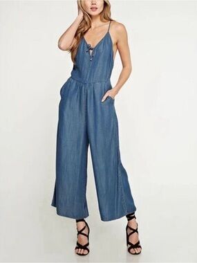 Lovestitch Denim Chambray Jumpsuit NWT - MEDIUM